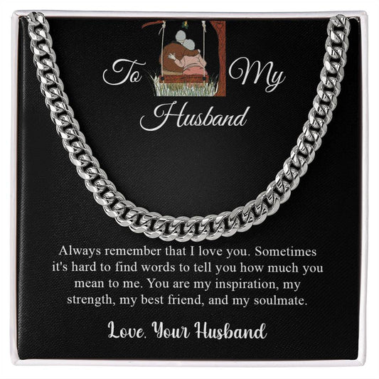 To My Husband | Cuban Link Chain